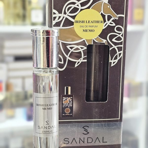 عطر جیبی مردانه صندل مدل Irish Leather Memo حجم 25 میلی لیتر