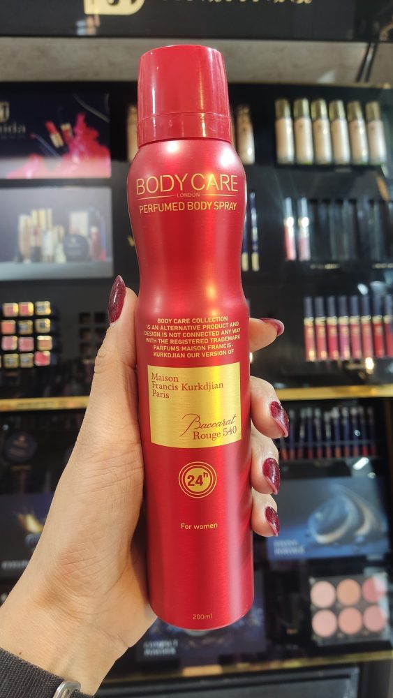 13 اسپری زنانه بادی کر مدل باکارات رژ ۵۴۰ | Body Care Baccarat Rouge ۵۴۰ - Image 1